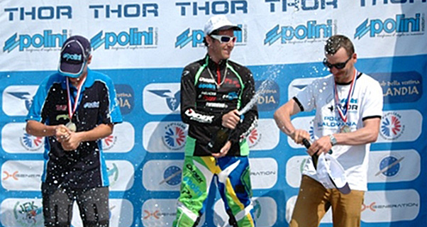 Jeremy Penone wins the Slalomania round in Dovera, Italy, May 2015
