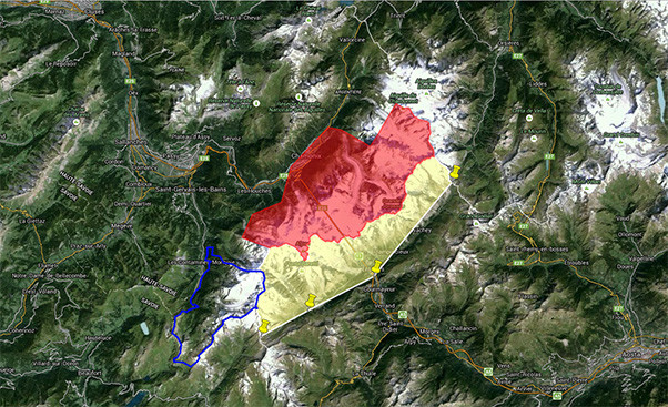 Mont Blanc restricted zones