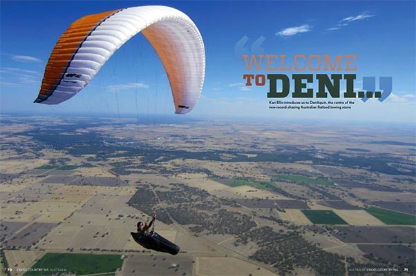Paragliding in Deniliquin