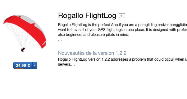 Rogallo FlightLog