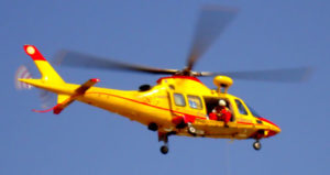 Italian search-and-rescue helicopter
