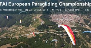 European Paragliding Championships 2016