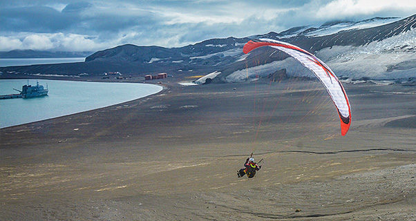 Paragliding in Antarctica with Maxime Chiron