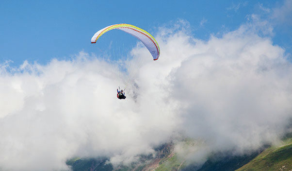 A Nova paraglider in cloud