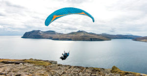 Paragliding in the Faroes, by Jerome Maupoint