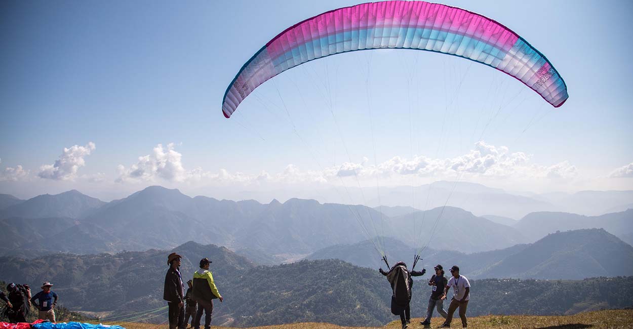 Launching in Nepal. Photo: Marcus King