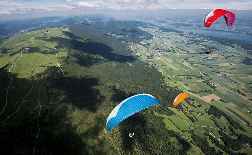 Test flying gliders in France. Photo: Jerome Maupoint