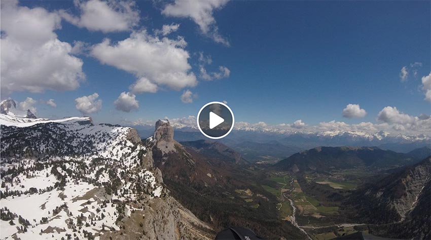 Yael Margelisch 264km triangle flight video