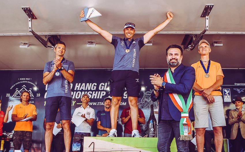 Hang Gliding World Championship 2019 podium