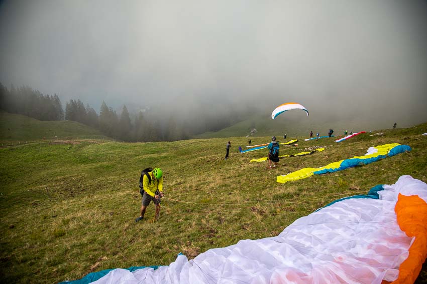 The Advance Red Bull X-Alps fly-in, September 2019. Photo: Marcus King