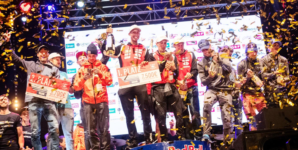 Red Bull Dolomitenmann 2019 podium