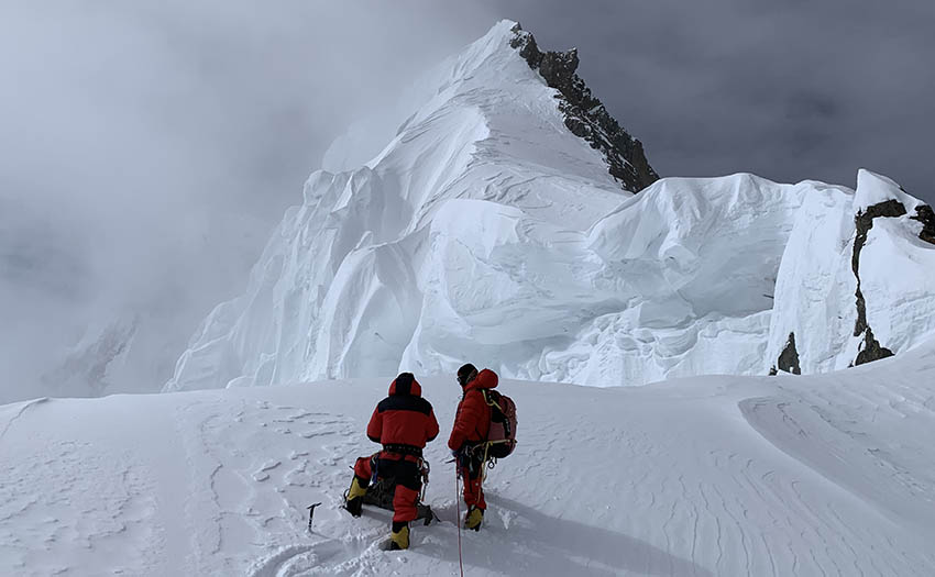 Climbing on K2