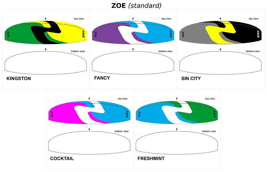 Zoe standard colours