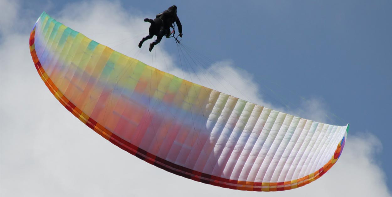 paraglider siv on tandem