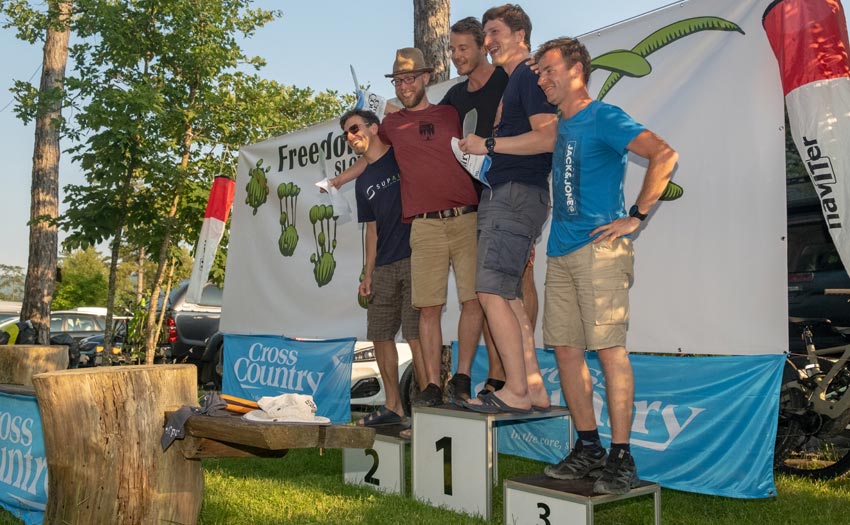 Sports class podium