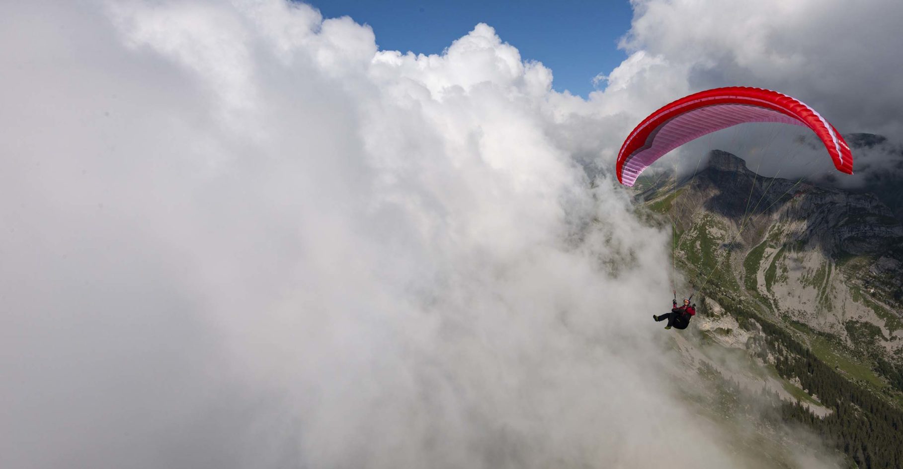Getting up close and personal with the clouds. Photo: Jerome Maupoint