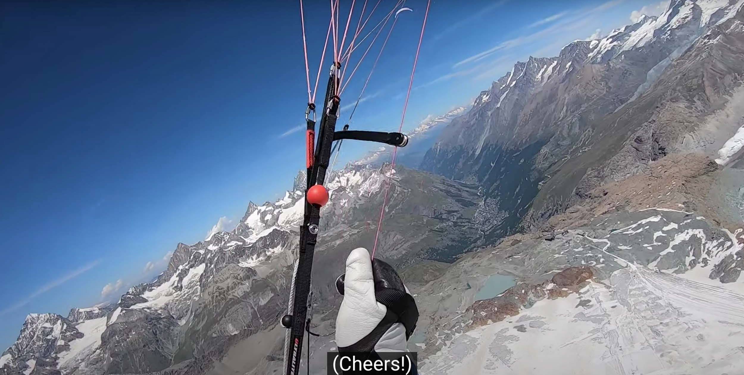 vol bivouac flight in the Alps