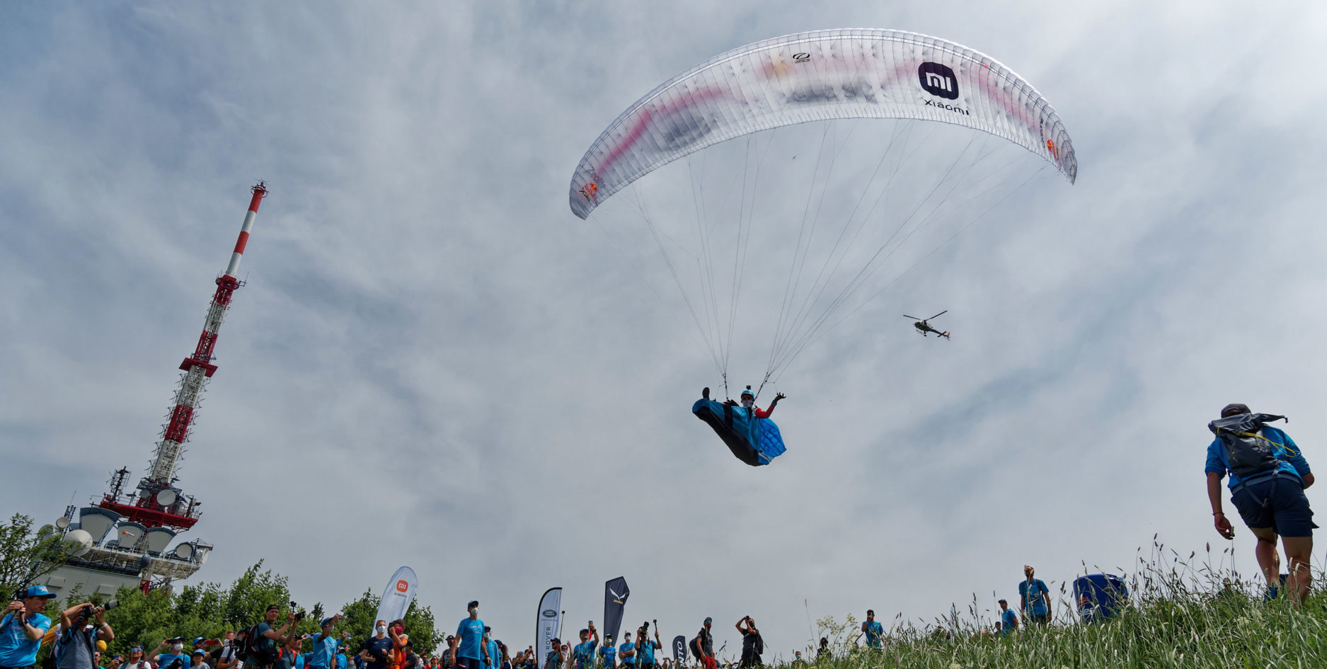 Launching from the Gaisberg on Day 1 of the Red Bull X-Alps 2021