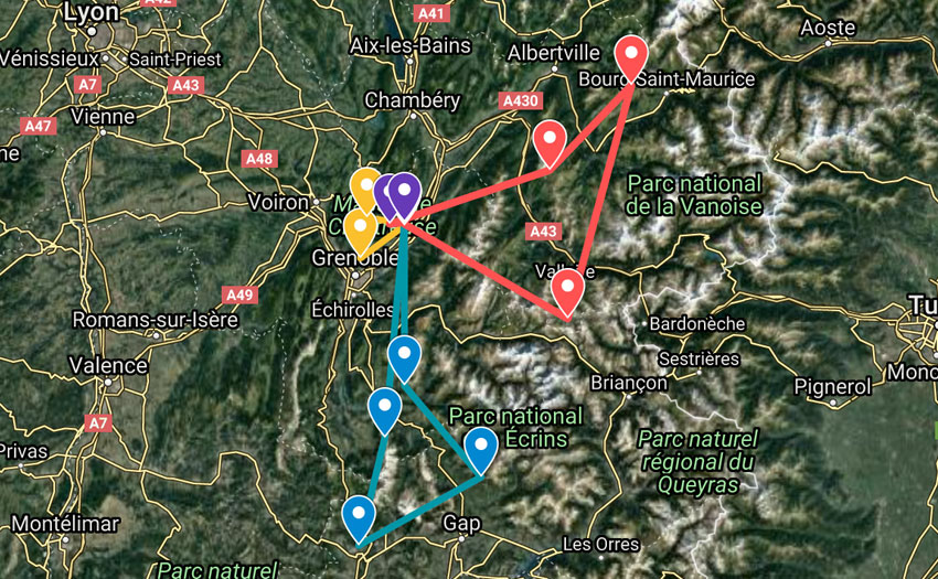 Airtour 2022 route