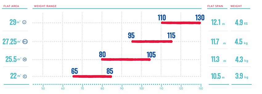 Icaro Pica2 weight ranges