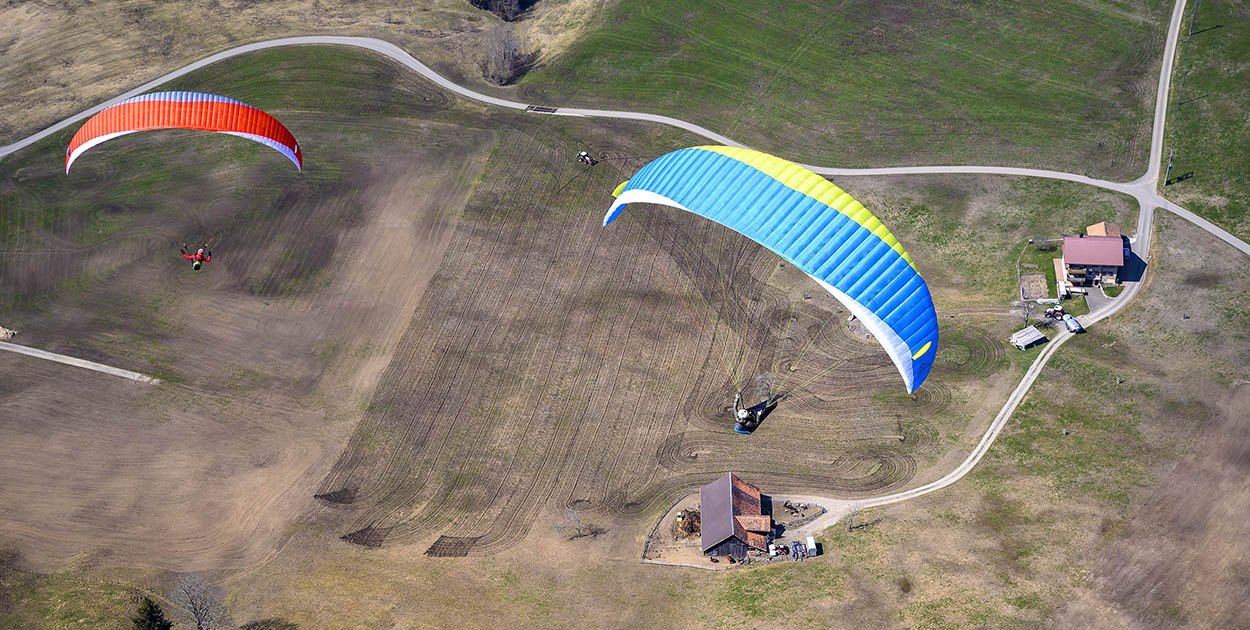 Flying 50km by paraglider. Photo: Andy Busslinger