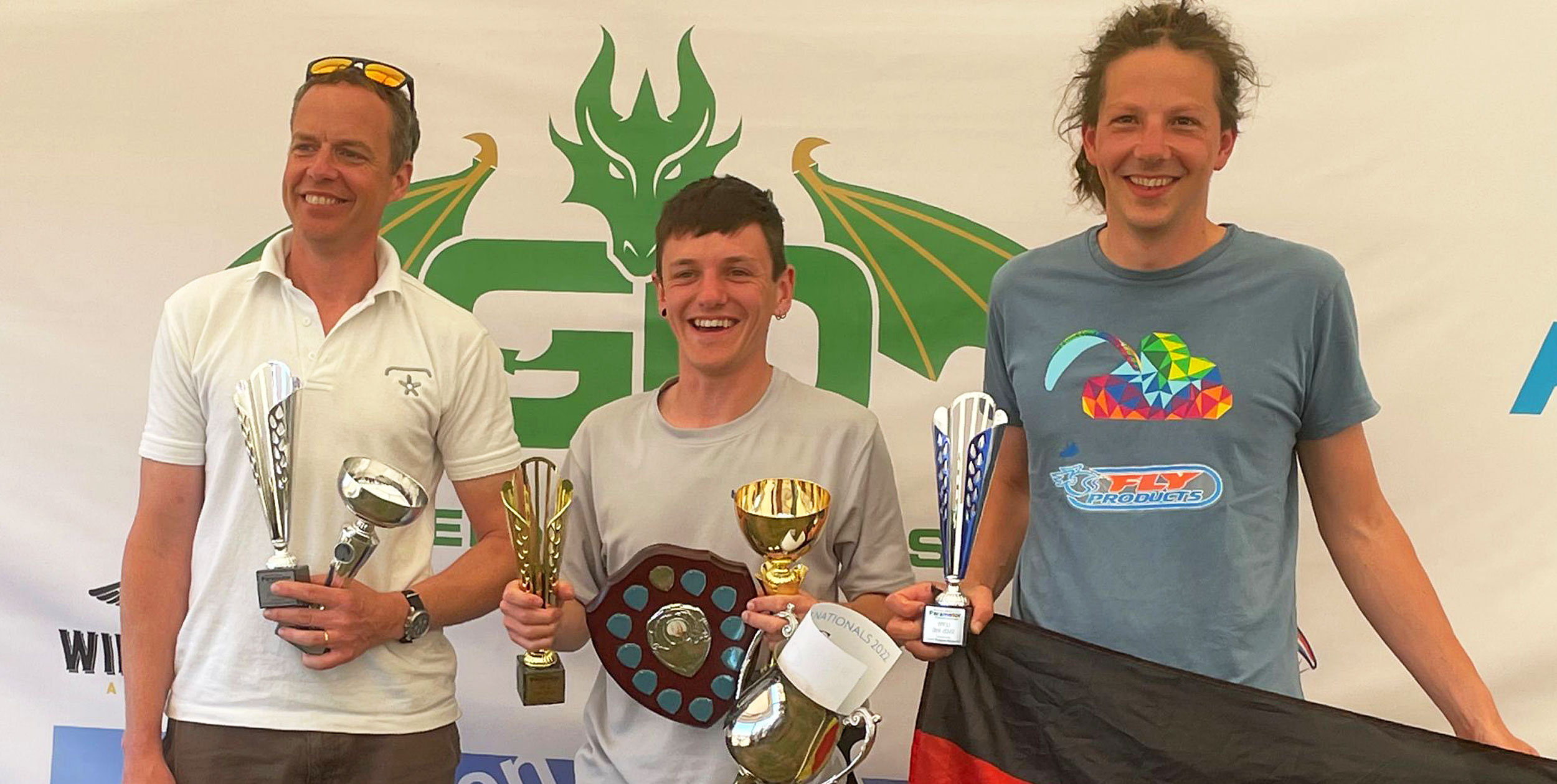 British Paramotor Open podium 2022