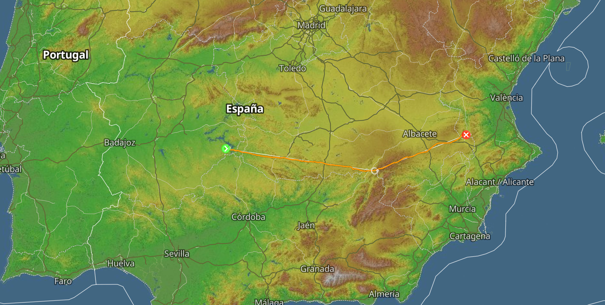 XContest screen shot of 329.9km European record flight