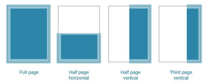 Cross Country Magazine advert sizes 2023