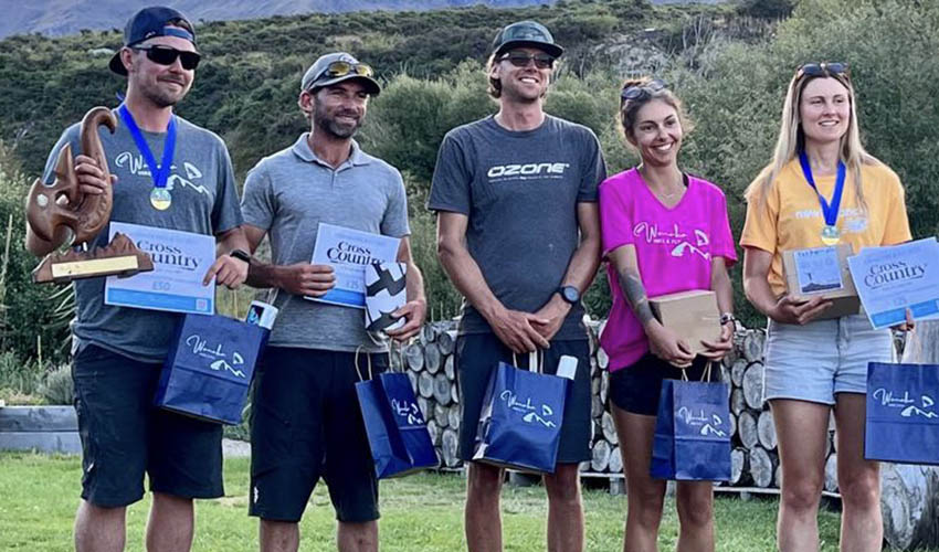 Winners of the Wanaka Hike and Fly 2023. Photo: Wanaka Hike and Fly