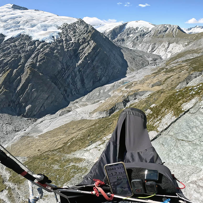 In deep in the Southern Alps during the Wanaka Hike and Fly. Photo: Ben Kellett