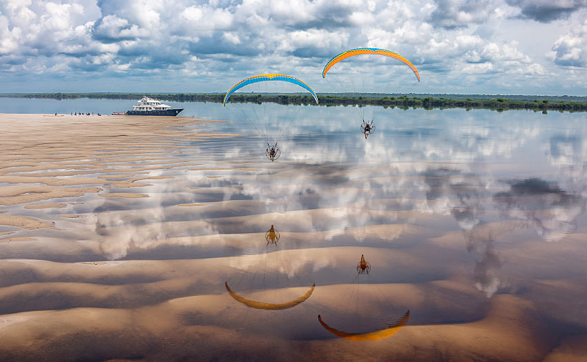 Paramotoring in the Amazon
