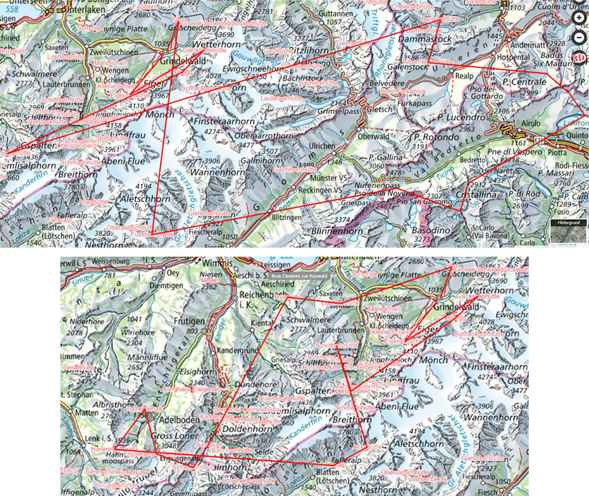 Eigertour 2023 routes