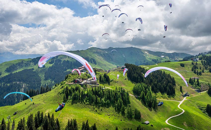 The race is on at the Redbull X-Alps 2023