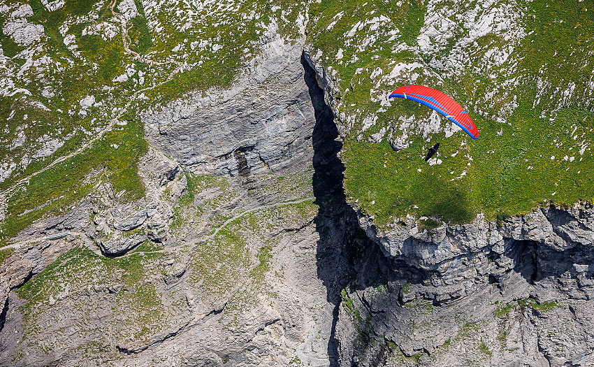 Big cliffs in above Passy, France