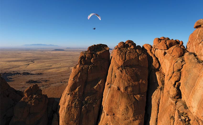 Paragliding in Namibia