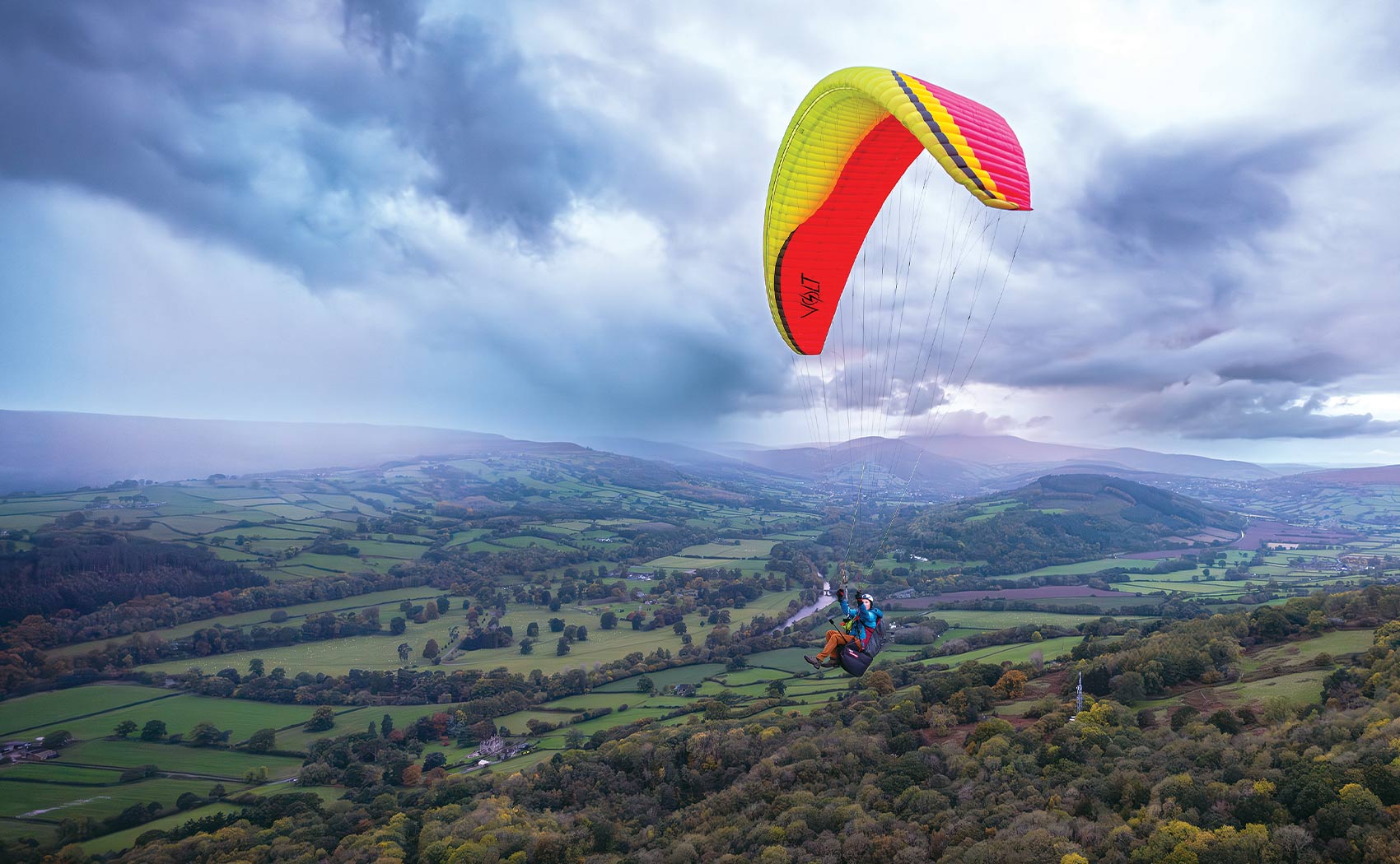 Paragliding in South Wales