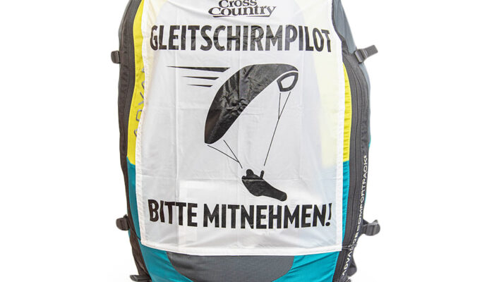 Autostopp-Schild für Streckenpiloten (Deutsch)