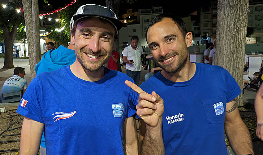 Maxime Pinot and Honorin Hamard. Photo: Ed Ewing