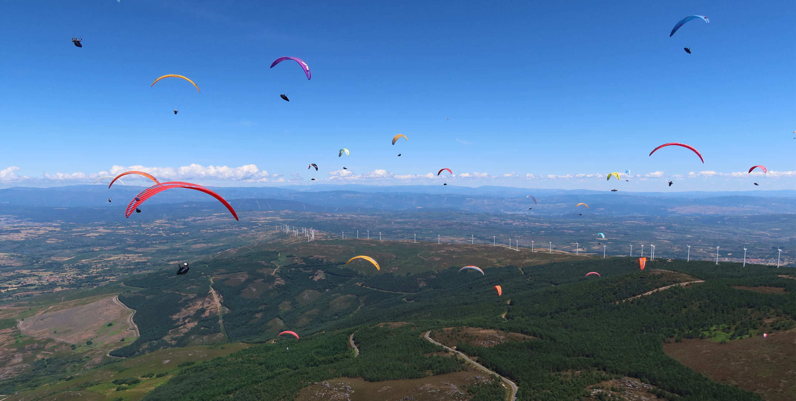 Paragliding in Montalegre, Portugal