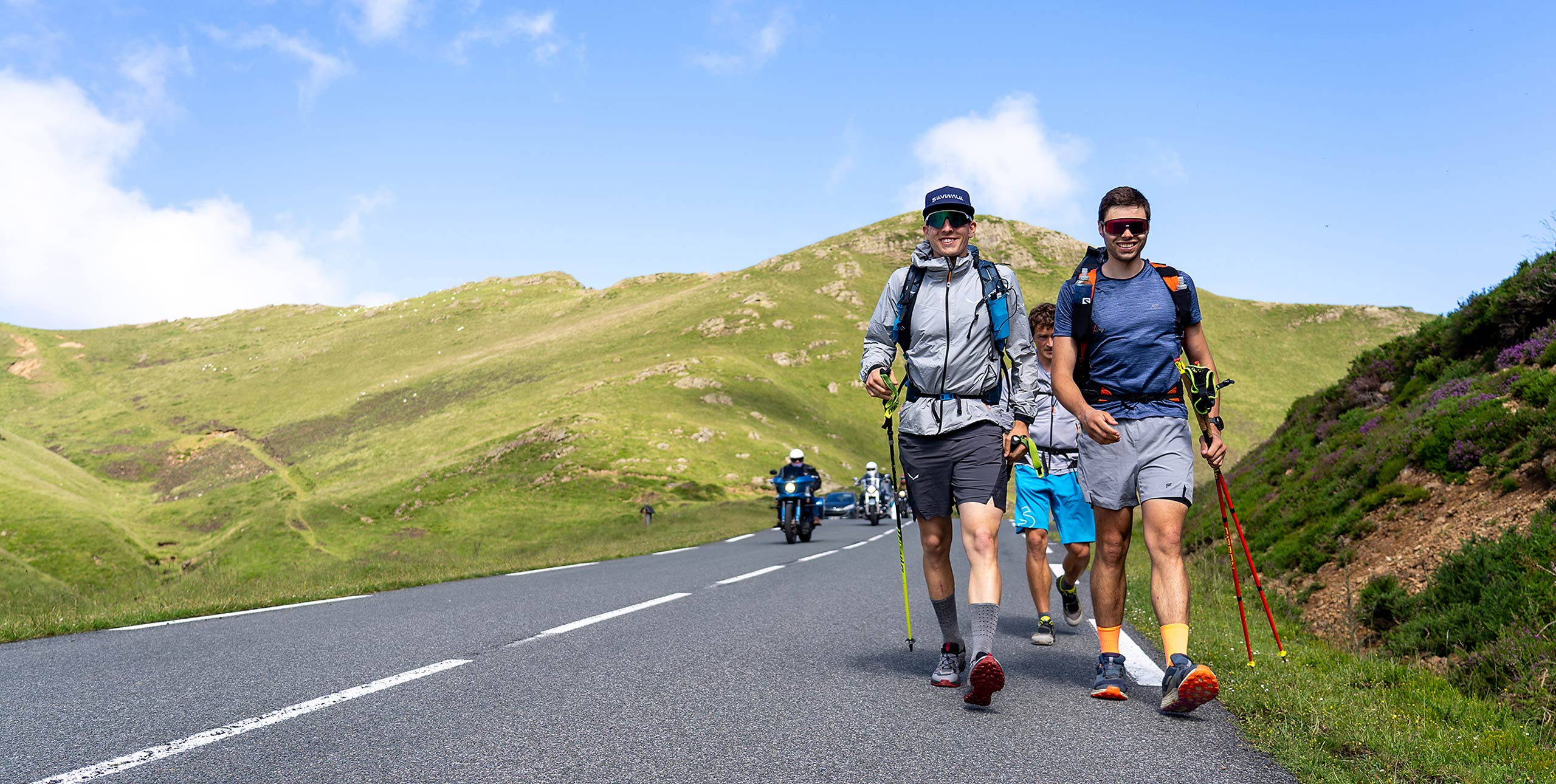 Simon Oberrauner on the road during the X-Pyr.