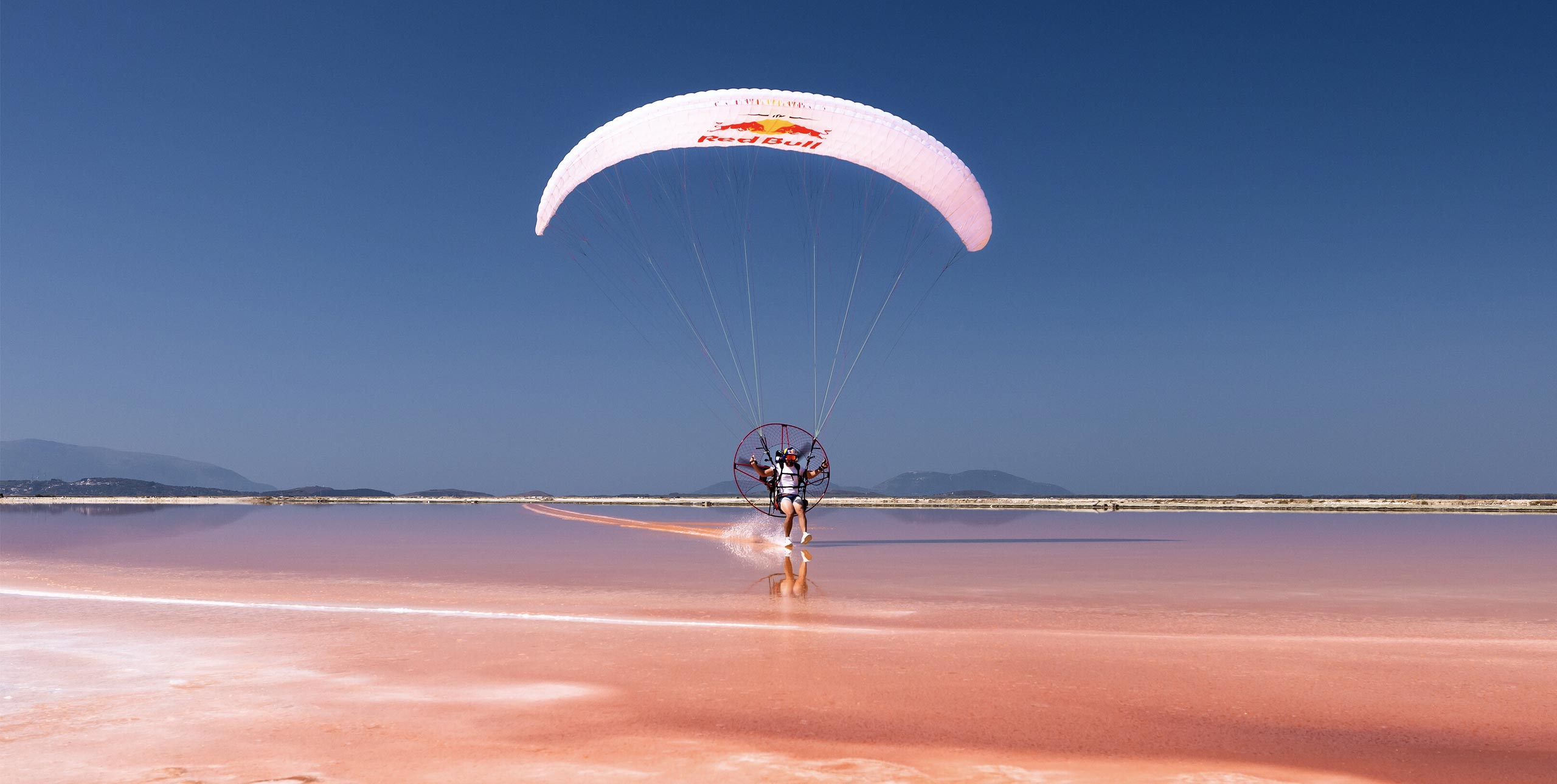 Dimitris Kolliakos in Albania’s Vlorë salt flats. Photo: Nejc Ferjan