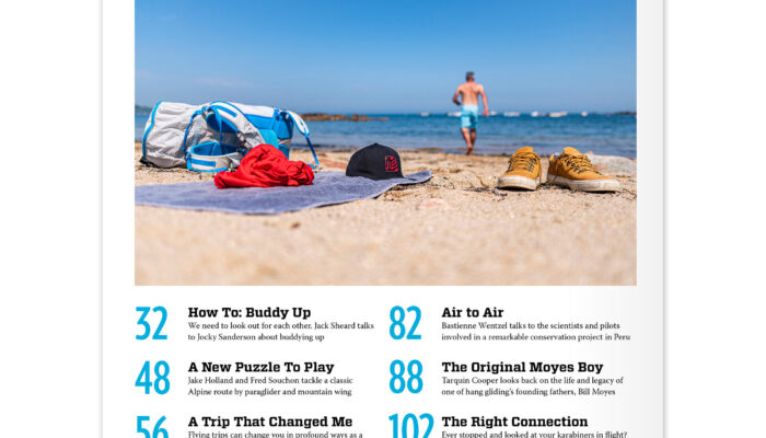 The contents page of Cross Country 254