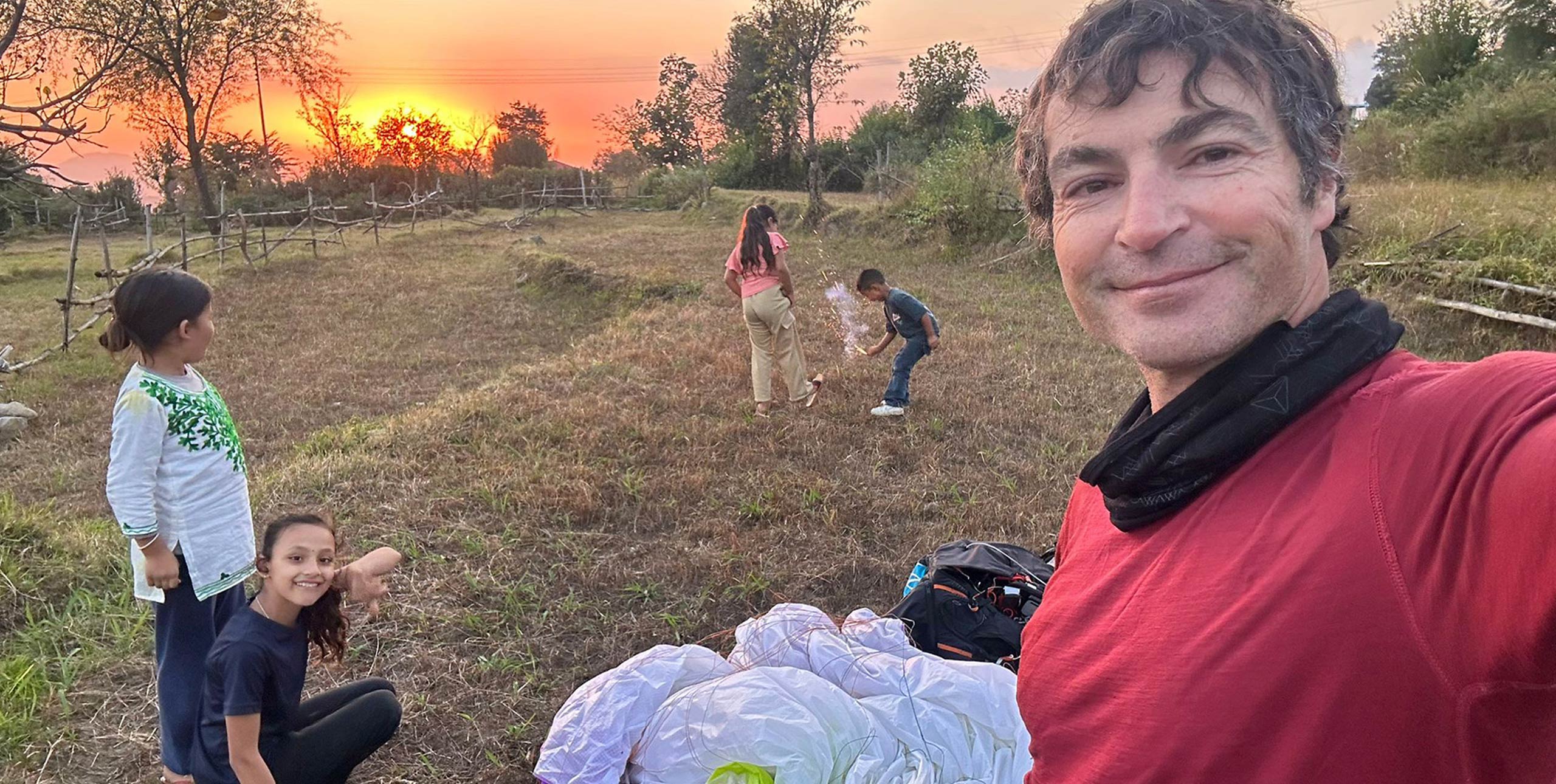Ben Lewis had been in Bir for three weeks before his incident, which saw him reach more than 7,000m in a cu-nim. Photo: Ben Lewis