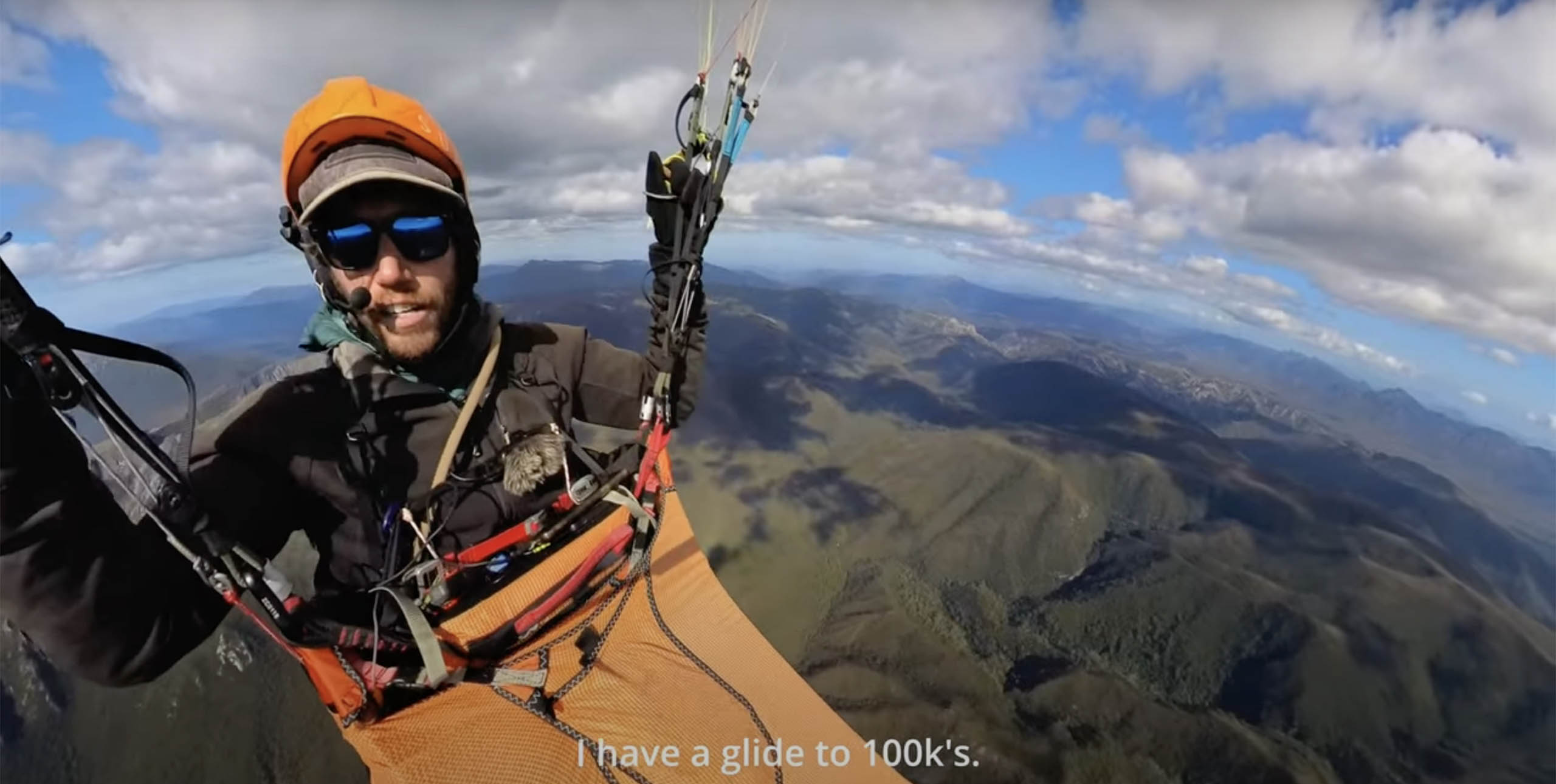 Beyond the Range paragliding film in Tasmania