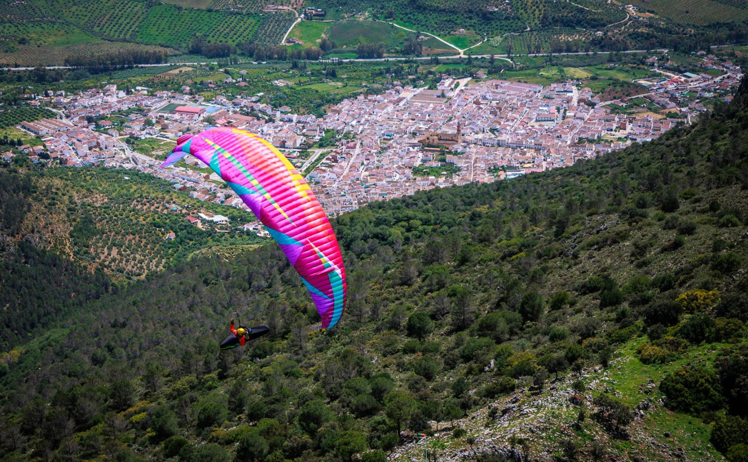 Flying in Algodonales