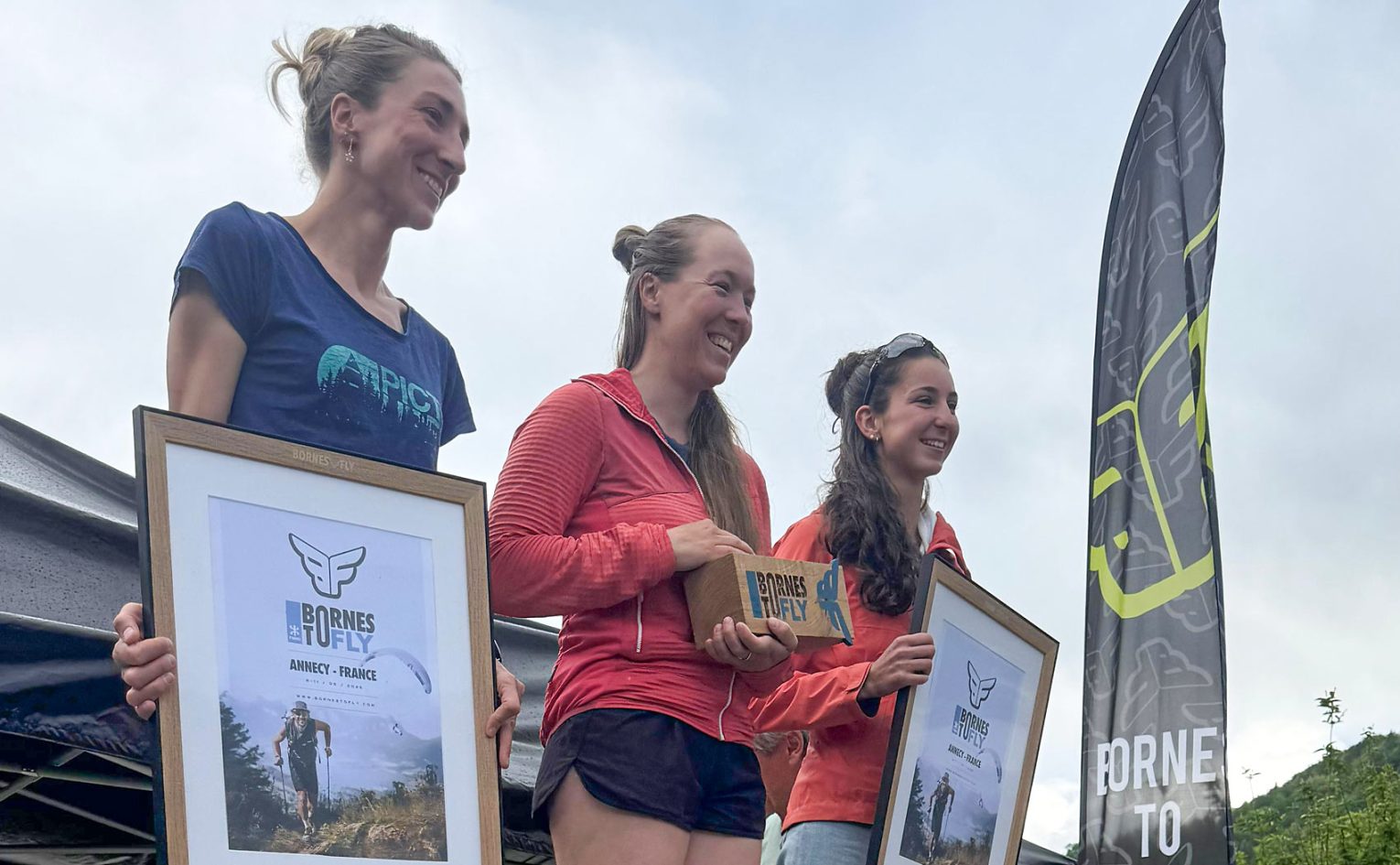 Bornes to Fly 2025 women's podium