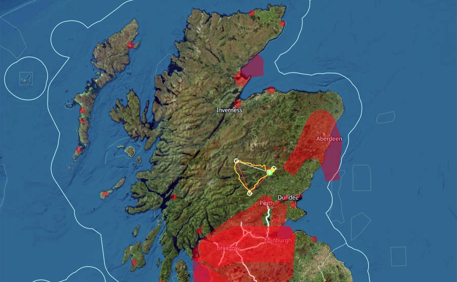 Joe Dart breaks the UK paragliding record in May 2025. Photo: Joe Dart
