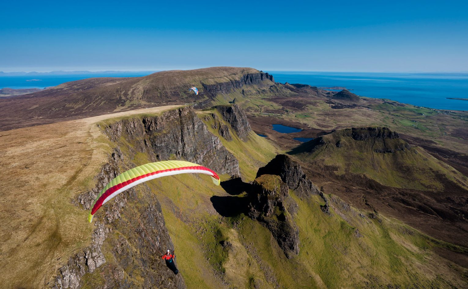 Flying on Skye, Scotland