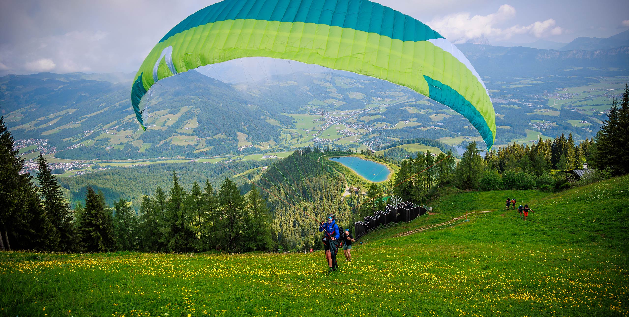 Take-off on the Hahnenkamm