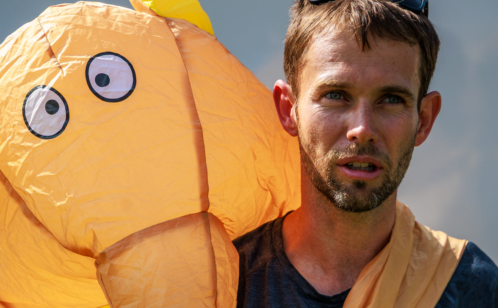 Shane Tighe at the Red Bull X-ALps. Photo: Marcus King